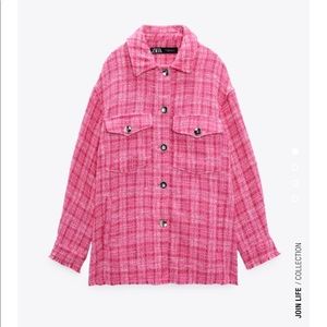 ZARA WOVEN PLAID OVERSHIRT (Last one)